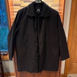 Weatherproof Rain Jacket with Wool Removable Lining